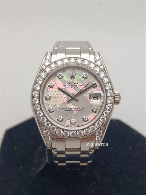 rolex datejust pearlmaster 34 for sale|rolex 34mm diamond bezel.